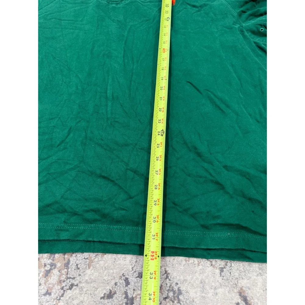 Polo Ralph Lauren Mens Green Quilted Rugby Shirt 3XLT Tall Elbow Patches Padded